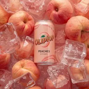Ultra-Realistic Product Photography of OLIPOP Soda Can