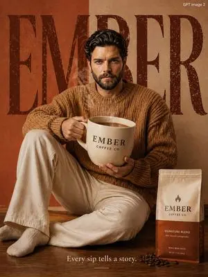 Premium Coffee Brand Advertisement