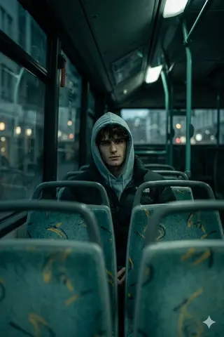 deeply atmospheric and cinematic interior shot, captured from a