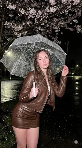 Moody Fashion Editorial Rainy Night Prompt