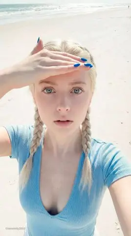 iPhone 15 Pro Candid Beach Selfie Prompt