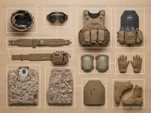 Knolling Style Flat-Lay Prompt with Labeled Disassembled Parts
