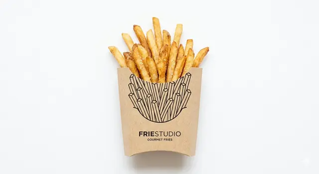 minimal studio shot on pure white background, real [Food