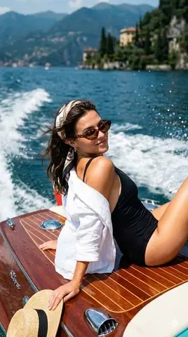 1960s Riviera Chic Speedboat Editorial Prompt