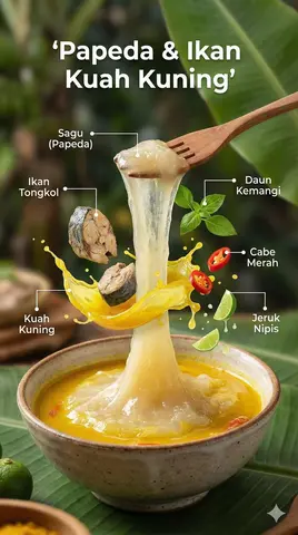 Ultra-realistic cinematic food photography of a traditional Indonesian dish