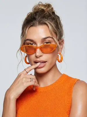 JSON Prompt for High-Fashion Orange Portrait with Reference Image
