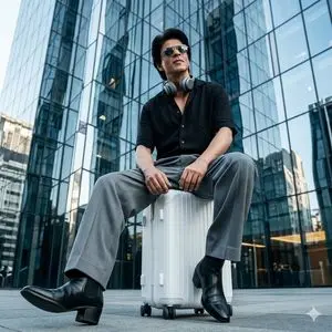 Urban Plaza Fashion Portrait