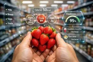 First-Person AR Shopping Interface Overlay