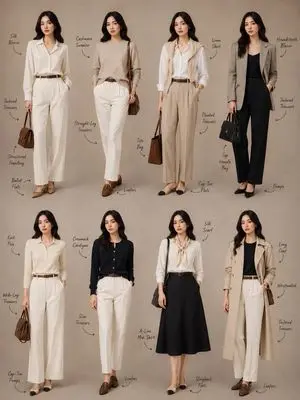 Minimalist Fashion Lookbook Collage
