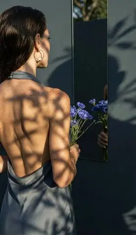 Poetic Realism Portrait with Light and Shadow Interplay