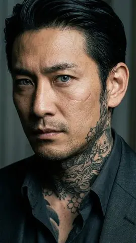 Yakuza Portrait with Irezumi Tattoos