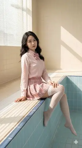 Realistic Chinese Woman in School-Inspired Fashion Prompt