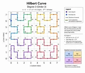 Hilbert Curve Infographic