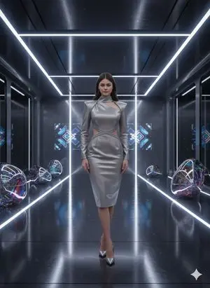 High-Fashion Futuristic Chic Portrait