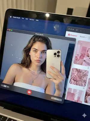 Hyper-realistic MacBook screen simulation prompt