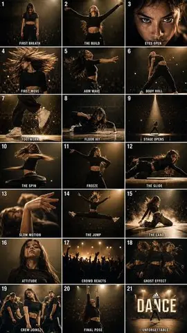 Cinematic Dance Routine Storyboard