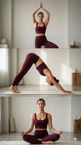 Yoga Pose Editorial Collage