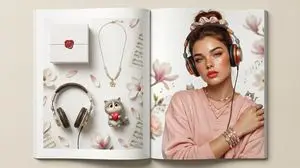 Customizable Valentine's Day Magazine Spread