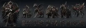 Gothic Combining Mecha Concept Sheet