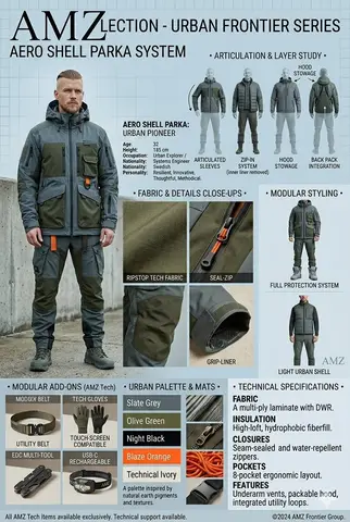 Technical Outerwear Design Sheet