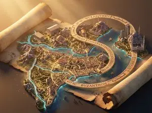 3D Isometric Atlas Scene in Firefly Style