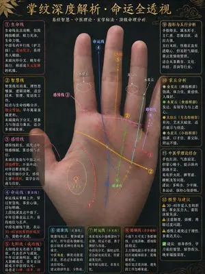 Traditional Palmistry Analysis Infographic