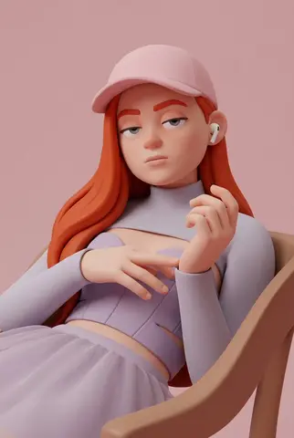 Minimalist 3D Character Style Transfer