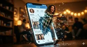 Shattered Screen Social Media Ad