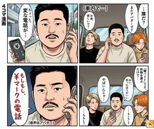 4-Panel Manga: Anonymous and Mask