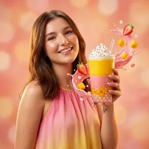Commercial Beverage Ad for Layered Smoothie