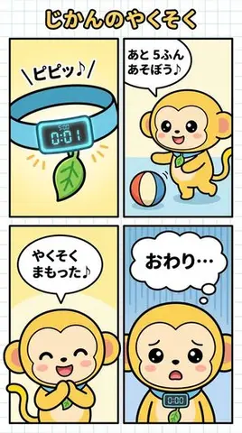 Four-Panel Comic Strip on Keeping Time