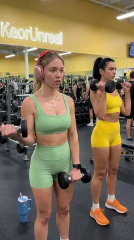 Ultra-realistic Gym Workout Scene