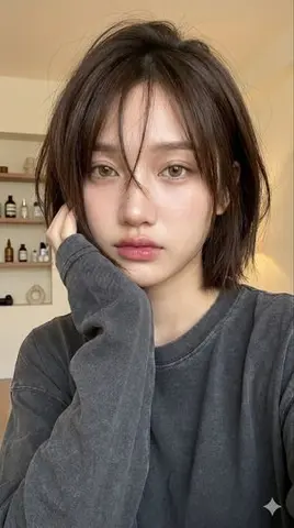 Cozy Bob Hair Portrait