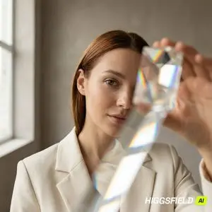 Prism Refraction Editorial Close-Up Prompt