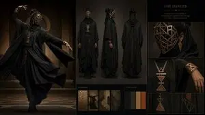 Dark Ritual Dancer Concept Board