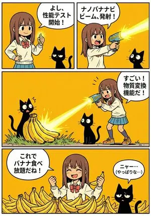 A4 manga about how amazing Nano Banana Pro is