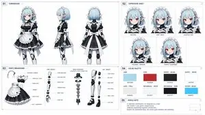 Cybernetic Character Reference Sheet