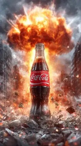 Cinematic Action Poster with Exploding Product Shot