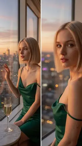 Cinematic Penthouse Portrait of Celeste