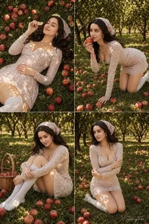 Apple Orchard 4-Panel Collage Prompt