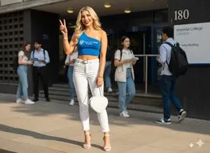 Daytime College Street Style Portrait Prompt