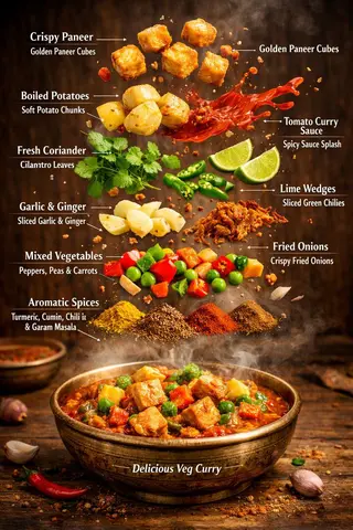 Hyper Realistic Editorial Food Infographic Professional Editorial Food Magazine Infographic, Visually Educational,