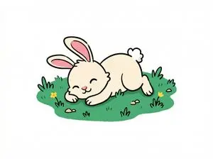 Chibi Bunny Mascot Illustration