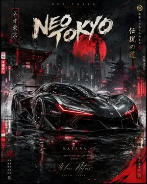 Cinematic Luxury Automotive Editorial Poster