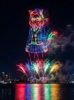Fireworks Prompt for Animals and Plants