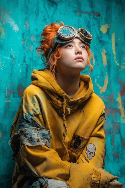 Post-Apocalyptic Girl with Welding Goggles