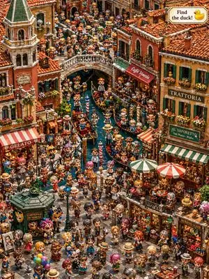 Hidden Duck in Chibi Venice
