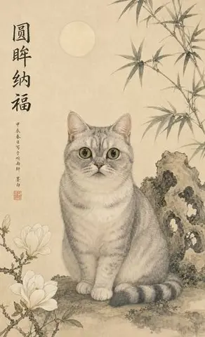 Classical Chinese Pet Portrait