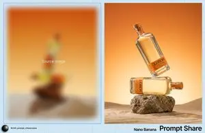 Product Photography Prompt for Lobos Tequila Bottles