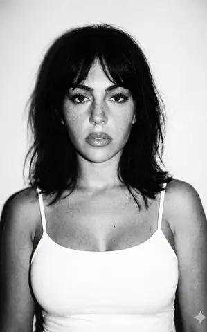 Georgina Rodríguez Shoulder Length, Layered, Tousled Waves, Messy Texture Portrait Shot, Head